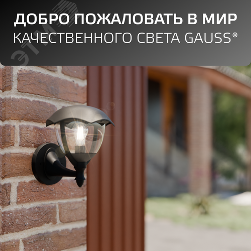 Светильник архитектурный ДБУ под лампу 60 Вт 1хE27 AC 220В IP54 188х210х238мм Aura - фото 10