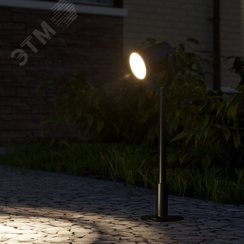 Светильник садово-парковый столб НТУ 1хGU10 AC 220В Черный IP54 90х90х475мм Алюминий ландшафтный Sonata - фото 13