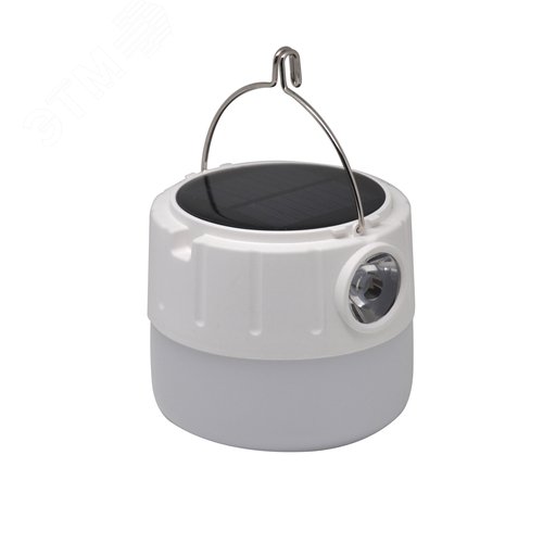 Фонарь светодиодный кемпинговый 11 Вт Белый IP33 аккумуляторный Li-ion 1200мАч с солнечной батареей GFL - фото 2