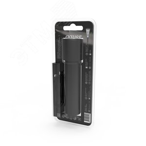 Фонарь светодиодный ручной 1 Вт 50 лм черный IP3X аккумуляторныйуляторный Li-ion 1200мАч GFL - фото 5