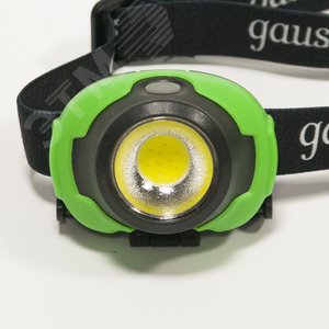 Фонарь светодиодный налобный 3 Вт 120 лм черный IP42 на батарейках 3xААА GFL - фото 4