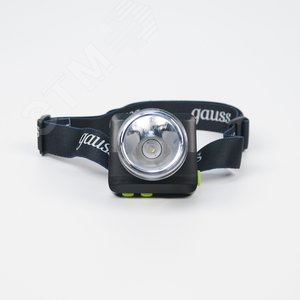 Фонарь светодиодный налобный 5 Вт 100 лм черный IP64 аккумуляторныйуляторный Li-ion 3000мАч диммируемый GFL - фото 3