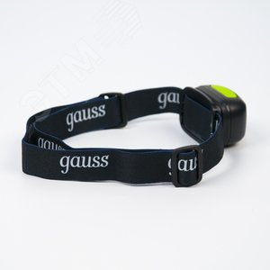 Фонарь светодиодный налобный 3 Вт 220 лм Черный IP64 аккумуляторный Li-ion 1200мАч GFL Gauss - фото 2