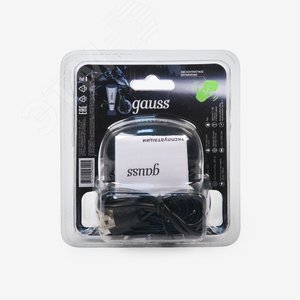 Фонарь светодиодный налобный 3 Вт 220 лм Черный IP64 аккумуляторный Li-ion 1200мАч GFL Gauss - фото 7