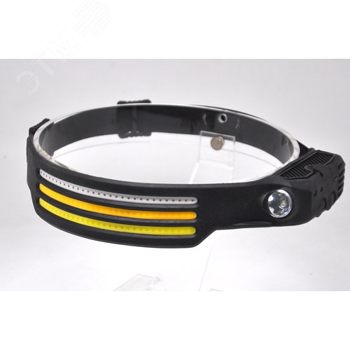 Фонарь светодиодный налобный 13 Вт 50 лм черный   IP33 аккумуляторныйуляторный Li-ion 1200мАч GFL   GF412 GAUSS - фото 1