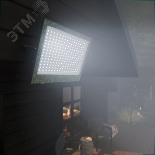 Прожектор светодиодный ДО 150 Вт 13500 лм 6500К AC 220В Зеленый IP65 317х236х35мм ХАКИ Elementary - фото 5