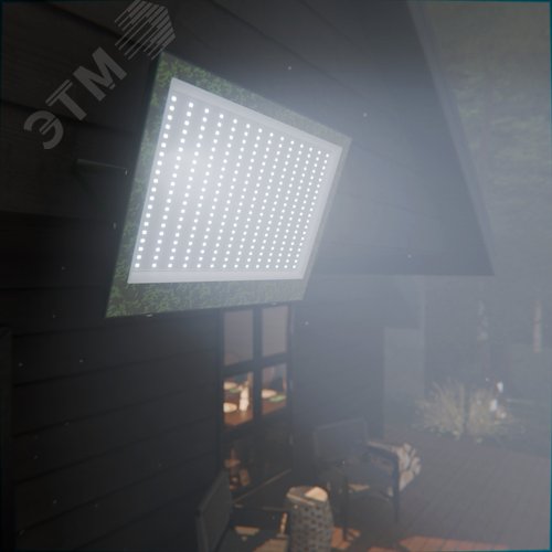 Прожектор светодиодный ДО 200 Вт 18000 лм 6500К AC 220В Зеленый IP65 368х277х37мм ХАКИ Elementary - фото 5