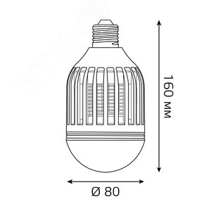 Лампа светодиодная антимоскитная LED 6 Вт 400 Лм 3500К E27 теплая антимоскитная Mosquito Gauss GMQ01 GAUSS - 8
