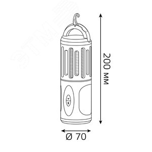 Светильник антимоскитный 7 Вт 3AA Mosquito - фото 7