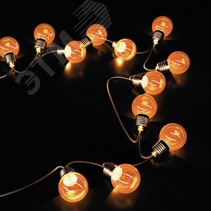 Гирлянда садовая на солнечной батарее 0.04 Вт Белый 30 ламп IP44 4.9 м Шары Solar - фото 1