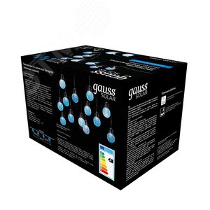 Гирлянда садовая на солнечной батарее 0.04 Вт Белый 10 ламп IP44 3.8 м Большие Шары Solar - фото 4