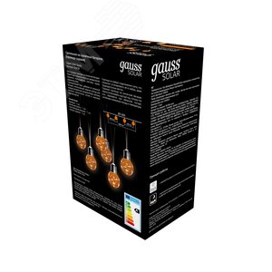 Гирлянда садовая на солнечной батарее 0.04 Вт Белый 20 ламп IP44 5.8 м Большие Шары Solar - фото 4