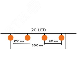 Гирлянда садовая на солнечной батарее 0.04 Вт Белый 20 ламп IP44 5.8 м Большие Шары Solar - фото 6