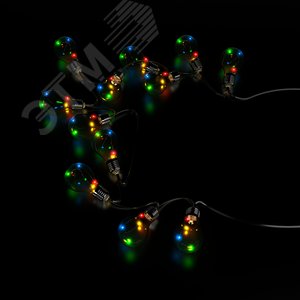 Изображение товара Гирлянда садовая на солнечной батарее 0.04 Вт Мультицвет 10 ламп IP44 3.8 м Большие Шары Solar (шт)