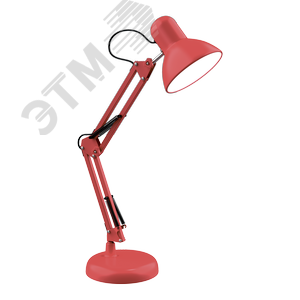 Светильник настольный под лампу E27 х60 Вт 220-240В IP20 300х150 мм Красный струбцина GTL Gauss