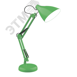 Светильник настольный под лампу E27 х60 Вт 220-240В IP20 300х150 мм Зеленый струбцина GTL