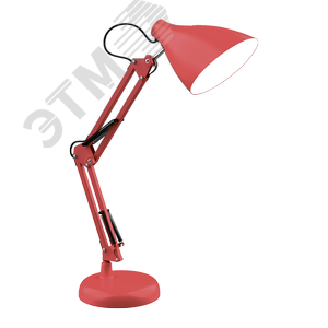 Светильник настольный под лампу E27 х60 Вт 220-240В IP20 300х150 мм Красный струбцина GTL Gauss