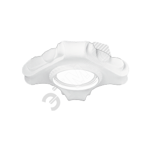 Светильник точечный встраиваемый под лампу ДВО GU5.3 1х35 Вт 220-230В IP20 монт d80 мм белый Gypsum - фото 1