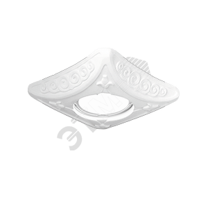 Светильник точечный встраиваемый под лампу ДВО GU5.3 1х35 Вт 220-230В IP20 монт d80 мм Белый Gypsum - фото 1