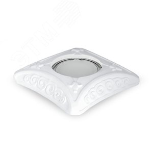 Светильник точечный встраиваемый под лампу ДВО GU5.3 1х35 Вт 220-230В IP20 монт d80 мм Белый Gypsum - фото 3