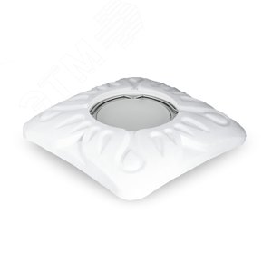 Светильник точечный встраиваемый под лампу ДВО GU5.3 1х35 Вт 220-230В IP20 монт d80 мм Белый Gypsum - фото 3