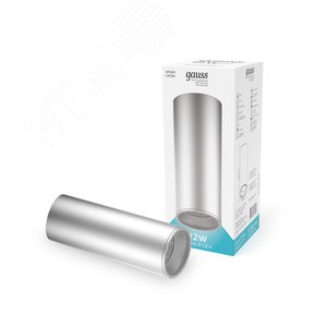 Светильник светодиодный ДБО 12 Вт 920 лм 4100К AC 220В Хром IP20 D200х200мм Алюминий Overhead - фото 2