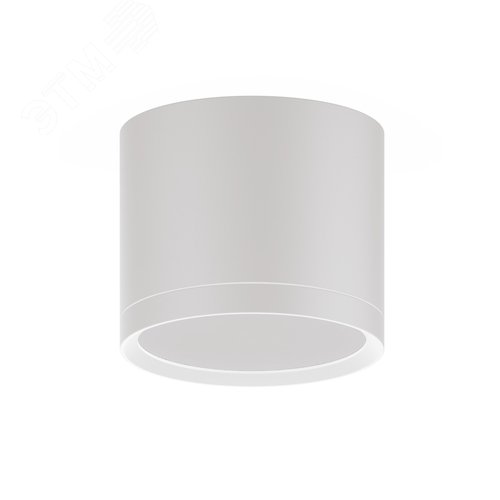 Светильник светодиодный ДБО 10 Вт 700 лм 3000К AC 220В Белый IP20 D75х75мм Алюминий с рассеивателем Overhead - фото 1