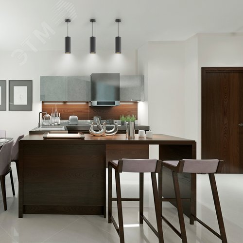 Светильник подвесной светодиодный 12 Вт 920 лм 4100К AC 220В Золотой IP20 D79х200мм Overhead - фото 14