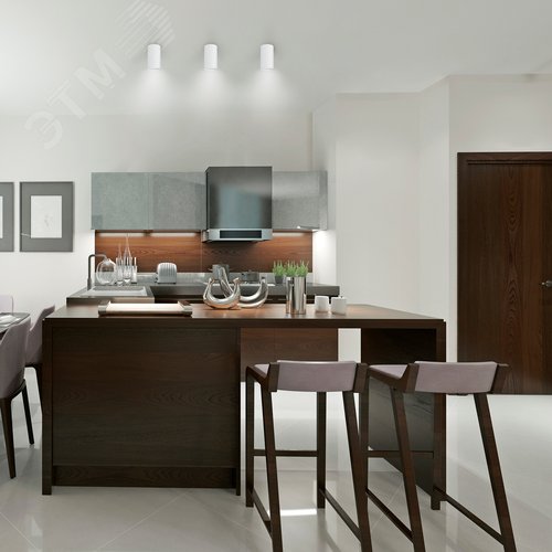 Светильник накладной ДБО под лампу 1хGU5.3 AC 220В Белый IP20 100х56х100мм Алюминий Basic - фото 14