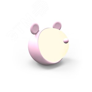 Светильник ночник настольный 5 Вт 200 лм 2700-6000К DC 5В Розовый IP20 100х100х109мм с Li-ion акк 1200мА диммируемый Qplus - фото 1