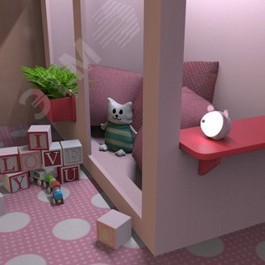 Светильник ночник настольный 5 Вт 200 лм 2700-6000К DC 5В Розовый IP20 100х100х109мм с Li-ion акк 1200мА диммируемый Qplus - фото 6