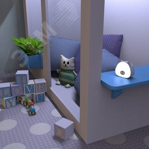 Светильник ночник настольный 5 Вт 200 лм 2700-6000К DC 5В Голубой IP20 112х54х109мм с Li-ion акк 1200мА диммируемый Qplus - фото 6