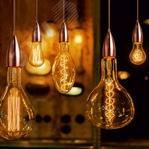 Светильник подвесной под лампу 1хE27 AC 220В Медный IP20 1000х50х105мм Алюминий Decor - фото 4