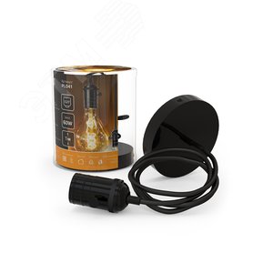 Светильник подвесной под лампу 1хE27 AC 220В Черный IP20 1000х38х83мм Алюминий Decor - фото 4