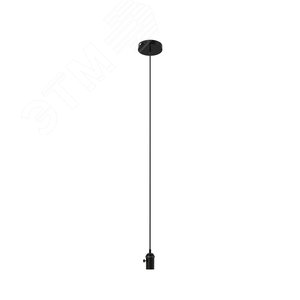 Светильник подвесной под лампу 1хE27 AC 220В Черный IP20 1000х38х83мм Алюминий Decor - фото 1