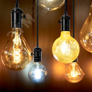 Светильник подвесной под лампу 1хE27 AC 220В Черный IP20 1000х38х83мм Алюминий Decor - фото 6