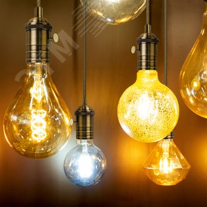 Светильник подвесной под лампу 1хE27 AC 220В Бронзовый IP20 1000х38х83мм Алюминий Decor - фото 6