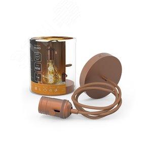 Светильник подвесной под лампу 1хE27 AC 220В Медный IP20 1000х38х83мм Алюминий Decor - фото 4