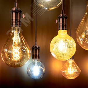 Светильник подвесной под лампу 1хE27 AC 220В Медный IP20 1000х38х83мм Алюминий Decor - фото 6