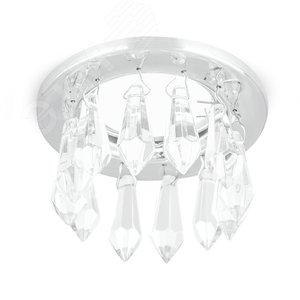 Светильник точечный встраиваемый под лампу ДВО GU5.3 1х35 Вт 12В IP20 монт d60 мм Хром Brilliance - фото 4