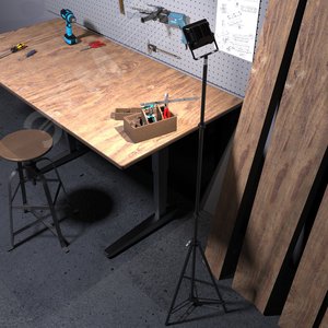 Тренога напольная для установки кольцевого светильника черный Ring - фото 8