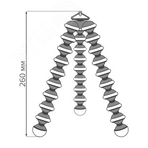 Гибкая тренога Gauss для установки кольцевого светильника, RL101