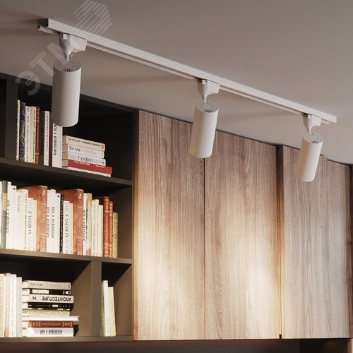 Светильник светодиодный трековый на шинопровод ДПО 32 Вт 2750 лм 4000К AC 220В Белый IP20 D180х220мм однофазный угол 24 грд Track - фото 12