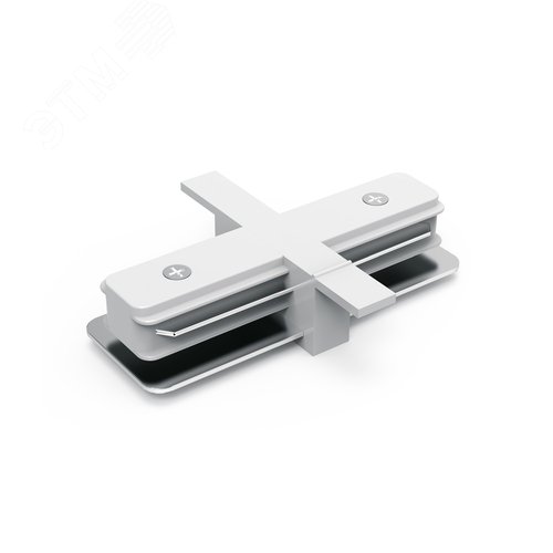 Коннектор для встраиваемых трековых шинопроводов AC 220В Белый IP20 прямой (I) Track - фото 1