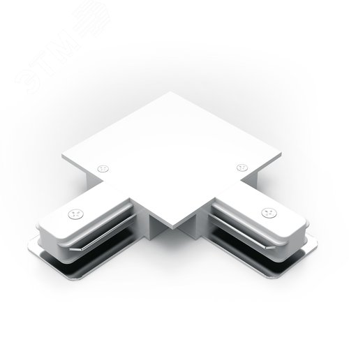 Коннектор для встраиваемых трековых шинопроводов AC 220В Белый IP20 угловой L-образный Track - фото 1