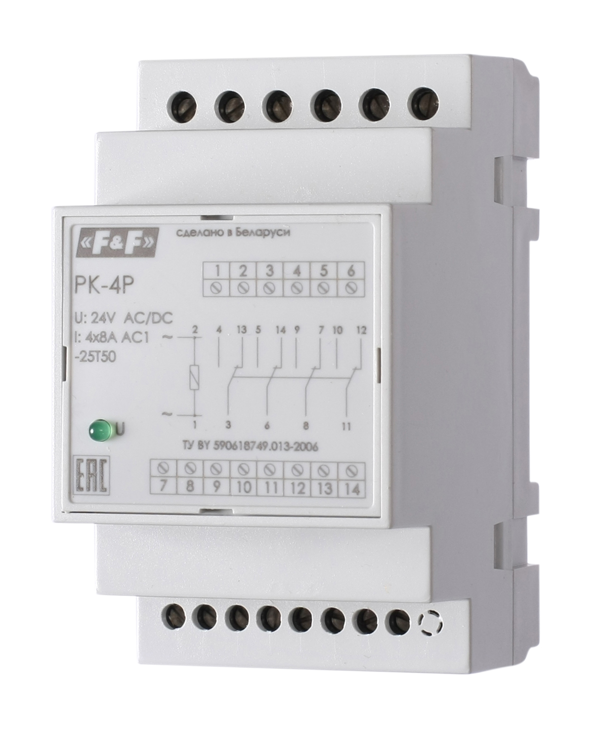 Реле электромагнитное PK-4P 220