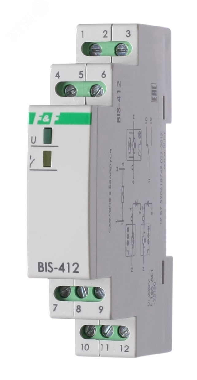 Реле импульсное BIS-412 EA01.005.007 Евроавтоматика F&F - превью 2