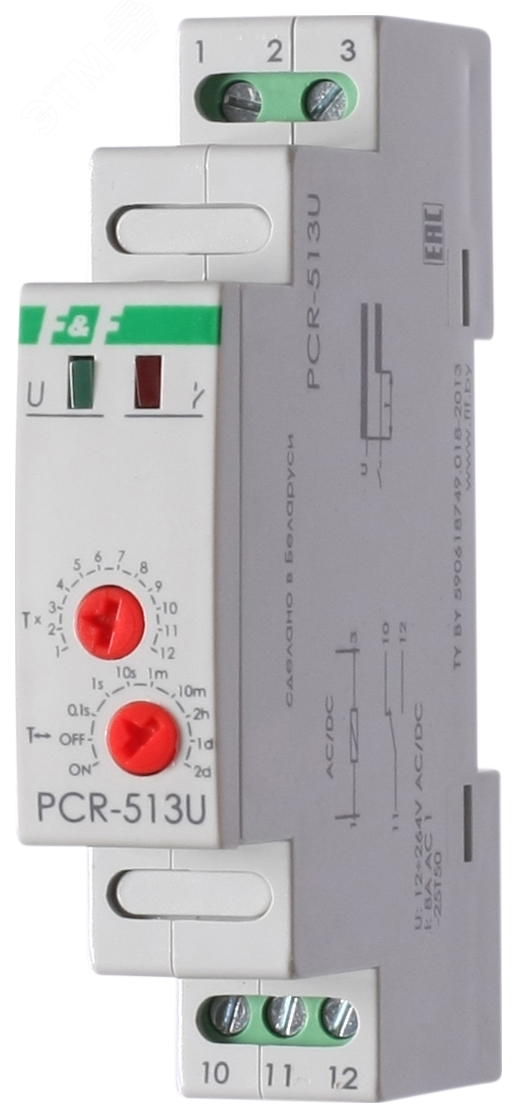Реле времени PCR-513U EA02.001.004 Евроавтоматика F&F