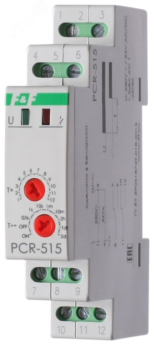 Реле времени PCR-515 EA02.001.006 Евроавтоматика F&F