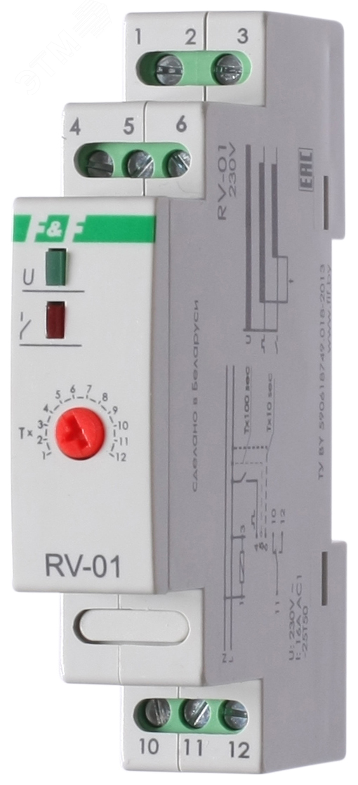 Реле времени RV-01 EA02.001.007 Евроавтоматика F&F - превью 2